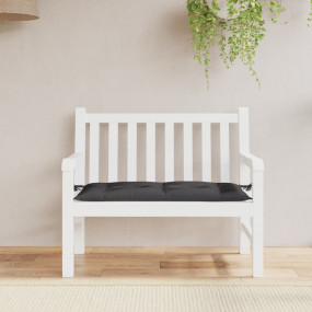 Garden Bench Cushion Black Oxford fabric (100% polyeste...