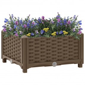 Raised Bed Brown Polypropylene Medium Durable Raised Be...