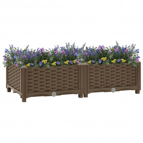 Raised Bed Brown Polypropylene Medium Durable Raised Be...