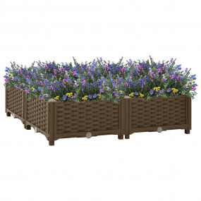 Raised Bed Brown Polypropylene Medium Durable Raised Be...