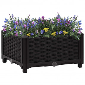 Raised Bed Black Polypropylene Medium Decorative Inlays