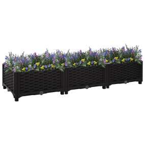 Raised Bed Black Polypropylene Large Durable Garden Pla...