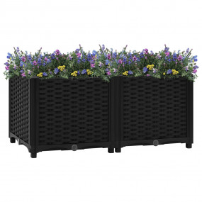 Raised Bed Black Polypropylene Medium Durable Raised Be...