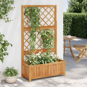 Raised Bed Natural wood Solid acacia wood with an oil f...