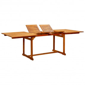 Garden Table Natural Wood Solid Acacia Wood
