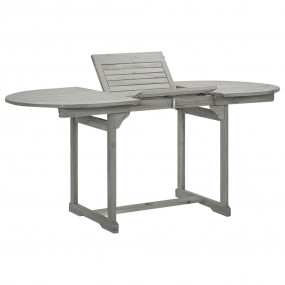 Garden Table Grey with grey wash finish Solid acacia wo...