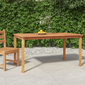 Dining Table Teak Solid teak wood 59.1 x 35.4 x 29.5 in...