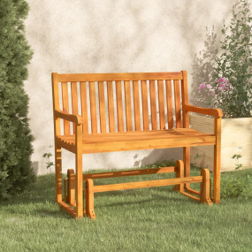 Swing Bench Brown Solid acacia wood 43.3 in Swing Bench