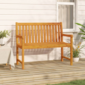 Garden Bench Natural Wood Solid Acacia Wood Small Garde...