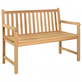 Garden Bench Natural Teak Solid Teak Wood Medium Durabl...