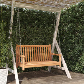 Swing Bench Natural Teak Solid Teak Wood Standard Durab...