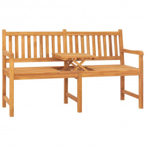 Bench Teak Solid Teak Wood 3-seater