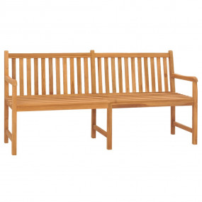 Garden Bench Warm Brown Solid Teak Wood 71 in long benc...