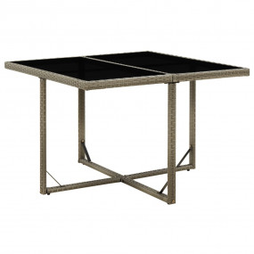 Garden Table Grey and Black