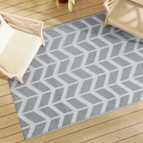 Outdoor Carpet Grey Polypropylene (PP) 55.1 x 78.7 in R...