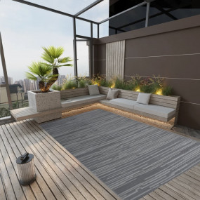 Outdoor Rug Anthracite Polypropylene 55.1 x 78.7 in UV-...
