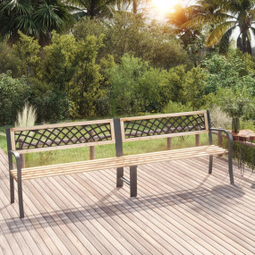 Garden Bench Natural wood Chinese fir wood Large Durabl...