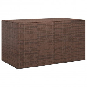 Cushion Box Brown gradient PE rattan, powder-coated ste...