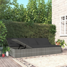 Sun Bed Dark Grey