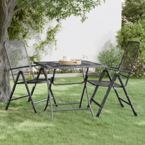 Garden Table Anthracite Expanded metal mesh Large Durab...