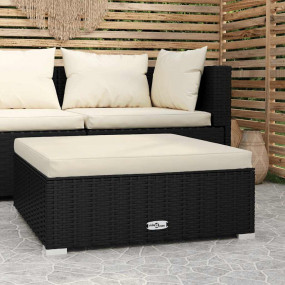 Garden Footrest Black, Cream