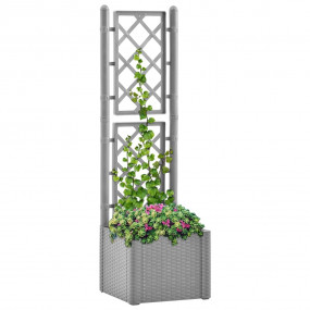 Raised Bed Stone grey Plastic (PP) Large