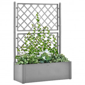 Raised Bed Stone grey Plastic (PP) Large Planters Raise...