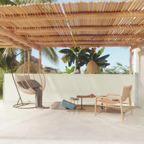 Side Awning Cream Polyester with PU coating 46.1 x 236....