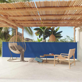 Side Awning Blue Polyester with PU coating 46.1 x 236.2...