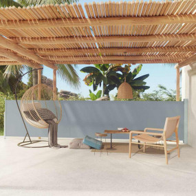 Side Awning Gray Polyester with PU coating, powder-coat...