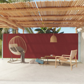 Side Awning Red Fabric (100% polyester) with PU coating