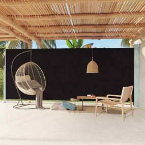 Side Awning Black Polyester with PU coating, powder-coa...