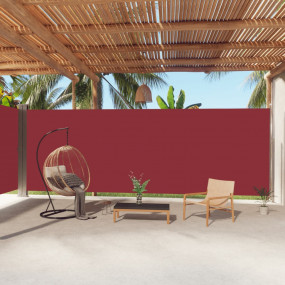 Side Awning Red Polyester with PU coating, steel, alumi...