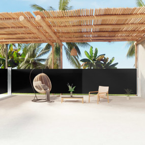 Side Awning Black Polyester with PU coating, steel, alu...