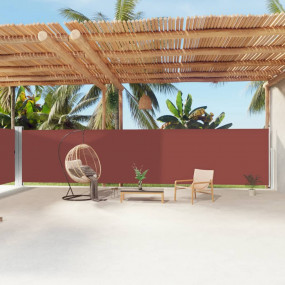 Side Awning Brown Fabric (100% polyester) with PU coati...