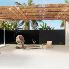 Side Awning Black Polyester with PU coating, steel, alu...