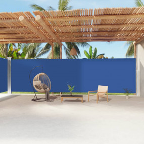 Side Awning Blue Polyester with PU coating, steel, alum...