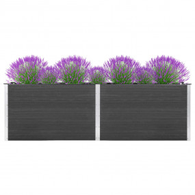Garden Raised Bed Grey Wood plastic composite (WPC) Lar...