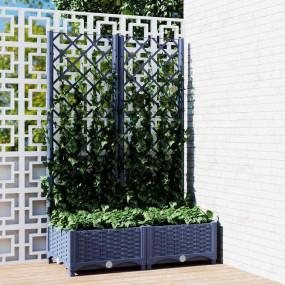 Garden Planter Blue Grey Polypropylene Large Planters