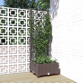 Garden Planter Brown Polypropylene Medium Planters