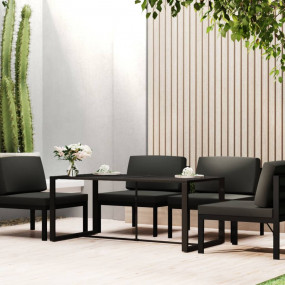 Outdoor Dining Table Anthracite Powder-coated aluminum ...