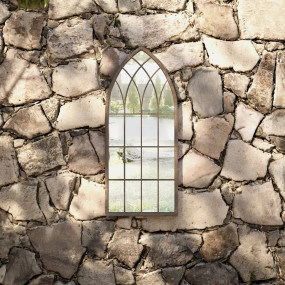 Garden Mirror Sand Iron, Glass Medium Decorative Inlays