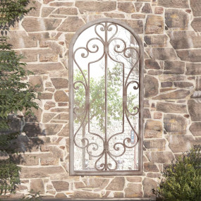 Garden Mirror Sand Iron, Glass Medium Decorative Inlays