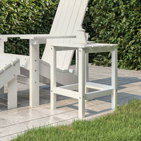 Garden Table White HDPE (High-Density Polyethylene) 15x...
