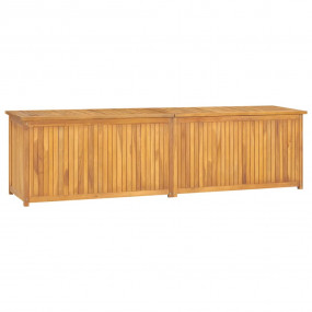 Garden Box Natural Wood Solid Teak Wood 78.7x19.7x21.7 ...