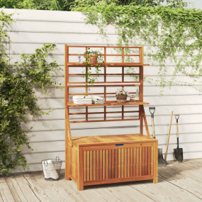 Storage Box Brown Solid Acacia wood 39 x 19.7 x 63 in S...