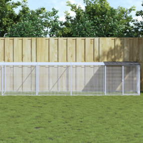 Chicken Cage Anthracite Galvanized Steel Large Durable