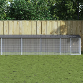 Chicken Cage Anthracite Galvanized Steel Large Durable