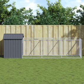 Dog House Anthracite Galvanized Steel 46.1 x 159.1 x 48...