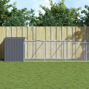 Dog House Anthracite Galvanized Steel Large Dog House